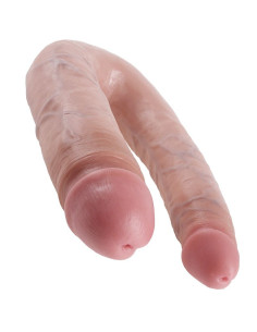 KING COCK - U-SHAPED LARGE DOUBLE TROUBLE FLESH 17.8 CM 5 