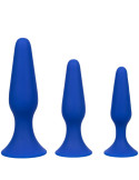 CALEXOTICS - ADMIRAL KIT 3 ANAL PLUG BLUE 4 