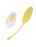 OHMAMA - TEXTURED VIBRATING EGG 10 MODES YELLOW 4 