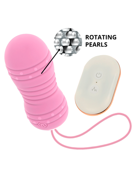 OHMAMA - REMOTE CONTROL EGG 7 MODES ROTATION PINK 3 