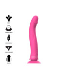 INTENSE - MICHELANGELO PINK SILICONE VIBRATOR DILDO 7 