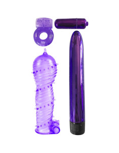 CLASSIX - KIT FOR COUPLES WITH RING, SHEATH AND BULLETS PURPLE 2 