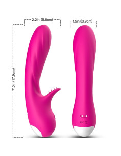 ARMONY - VIBRATORE ROMANCE CON STIMOLATORE FUCSIA 5 