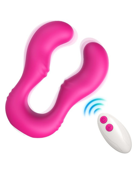 ARMONY - VIBRATEUR SERAPH DOUBLE TÉLÉCOMMANDE FUCHSIA 6 