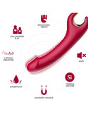 ARMONY - VIBRATORE E ROTATORE PRINCE DILDO ROSSO 5 