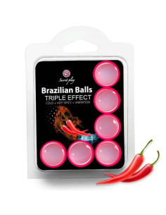 SECRETPLAY - SET 6 BRAZILIAN BALLS TRIPLE EFFECT 1 