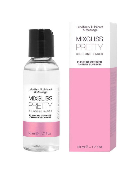 MIXGLISS - LUBRIFICANTE AL SILICONE PRETTY FIORE DI CILIEGIO 50 ML 1 