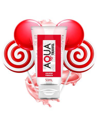 AQUA TRAVEL - LOLLIPOP FLAVOUR WATERBASED LUBRICANT - 50 ML 1 