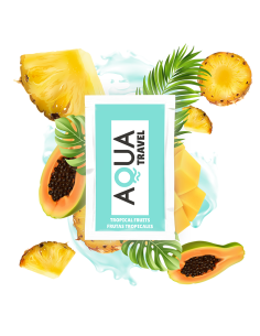 AQUA TRAVEL - LUBRIFIANT À BASE D'EAU SAVEUR FRUITS TROPICAUX 6 ML 1 