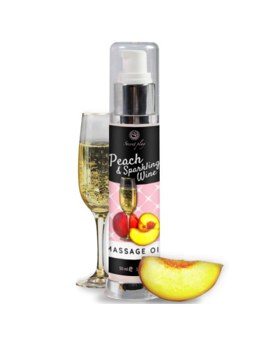 SECRETPLAY - PEACH & SPARKLING WINE MASSAGE OIL 50 ML 1 