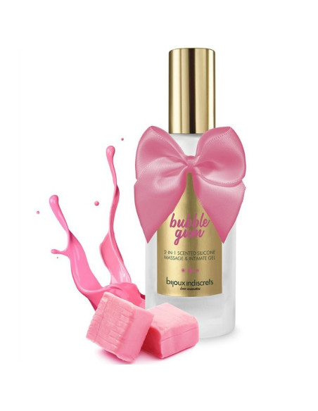 BIJOUX - BUBBLE GUM GEL 2 IN 1 SILICONE STRAWBERRY GUM 100 ML 2 