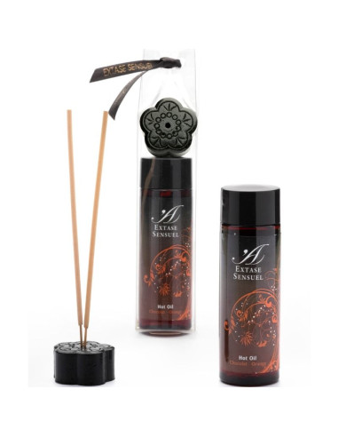 EXTASE SENSUAL - HUILE STIMULANTE CHOCOLAT ET ORANGE 100 ML 2 