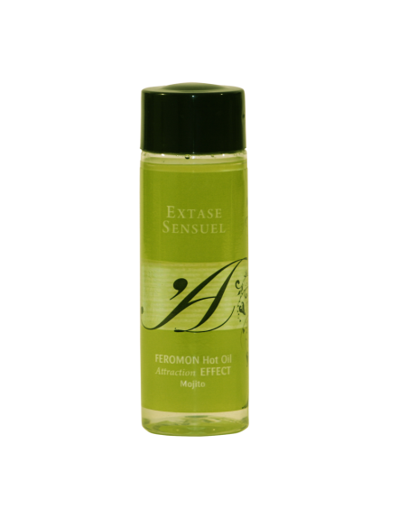 EXTASE SENSUAL - HEAT EFFECT MASSAGE OIL WITH MOJITO PHEROMONES 100 ML 2 