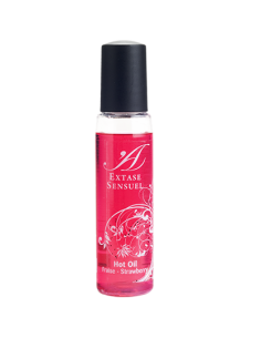 EXTASE SENSUAL - STRAWBERRY STIMULATING OIL HEAT TRIP 35 ML 1 