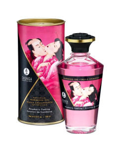 SHUNGA - HUILE DE MASSAGE EFFET THERMIQUE SAVEUR INTENSE DE FRAMBOISE 100 ML 1 