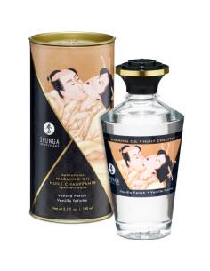 SHUNGA - HUILE DE MASSAGE EFFET CHALEUR SAVEUR VANILLE FÉTICHE 100 ML 2 