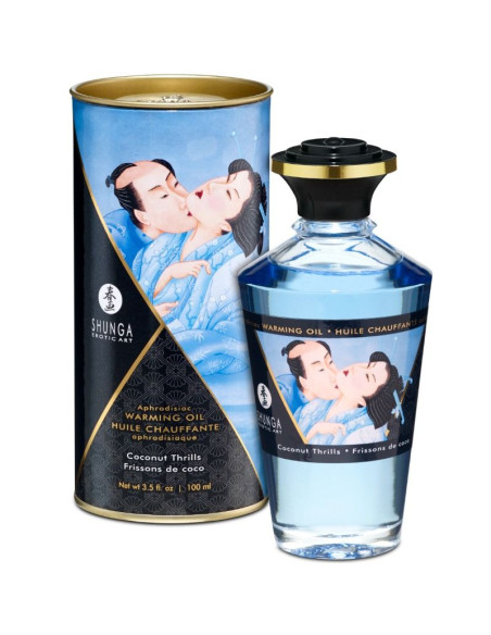 SHUNGA - HUILE DE MASSAGE EFFET CHALEUR SAVEUR COCO 100 ML 2 