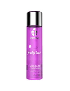 SWEDE - FRUITY LOVE MASSAGEÖL MIT WÄRMENDEM EFFEKT, ROSA HIMBEERE UND RHABARBER 60 ML 1 