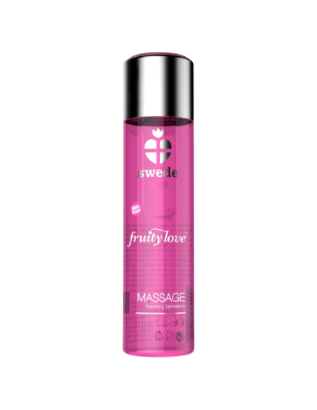 SWEDE - FRUITY LOVE MASSAGEÖL MIT WÄRMENDEM EFFEKT ROSA HIMBEERE UND RHABARBER 120 ML 1 