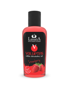 INTIMATELINE LUXURIA - VOLUPTAS GEL DA MASSAGGIO ALIMENTARE EFFETTO RISCALDANTE - FRAGOLA 100 ML 1 