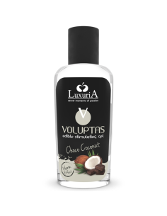 INTIMATELINE LUXURIA - VOLUPTAS GEL DA MASSAGGIO ALIMENTARE EFFETTO RISCALDANTE - COCCO E CREMA 100 ML 1 