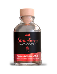 INTT MASSAGE & ORAL SEX - GEL DA MASSAGGIO AL GUSTO DI FRAGOLA EFFETTO CALDO 3 