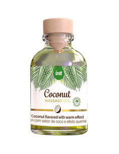 INTT - VEGAN MASSAGE GEL WITH COCONUT FLAVOR AND HEATING EFFECT 2 