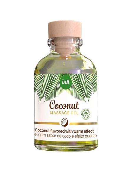 INTT - GEL DA MASSAGGIO VEGANO AL GUSTO DI COCCO ED EFFETTO RISCALDANTE 2 