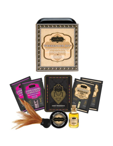 KAMASUTRA - WEEKENDER KIT EN ÉTAIN VANILLE CRÈME VANILLE 5 