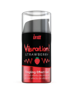 INTT - POWERFUL INTIMATE STIMULANT LIQUID VIBRATING GEL STRAWBERRY 15 ML 3 