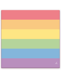 PRIDE - SET 20 LGBT FLAG NAPKINS 1 