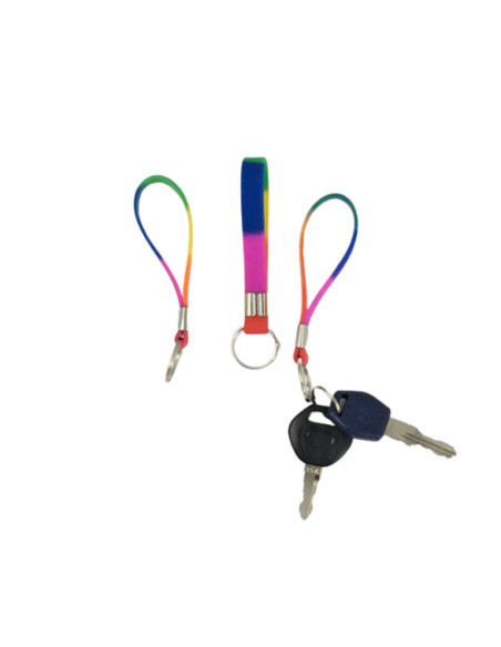 PRIDE - LGBT FLAG SILICONE KEYCHAIN 1 