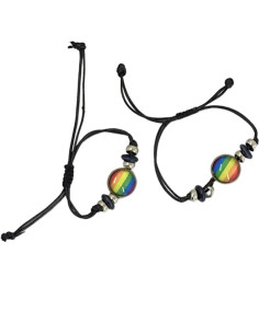 PRIDE - LGBT FLAG CENTRAL CIRCLE BRACELET 1 