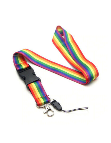 PRIDE - LANYARD CON BANDIERA LGBT 2 