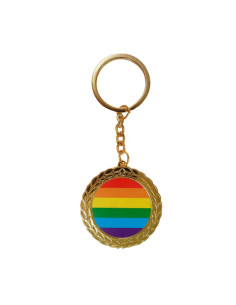 PRIDE - LGBT FLAG ROUND KEYCHAIN 1 