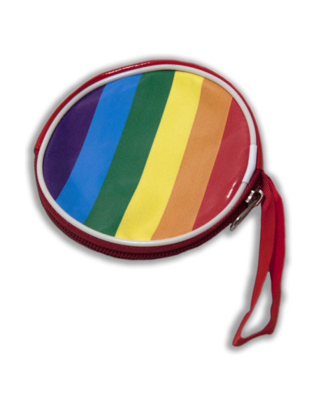 PRIDE - PORTE-MONNAIE RONDE DRAPEAU LGBT 1 