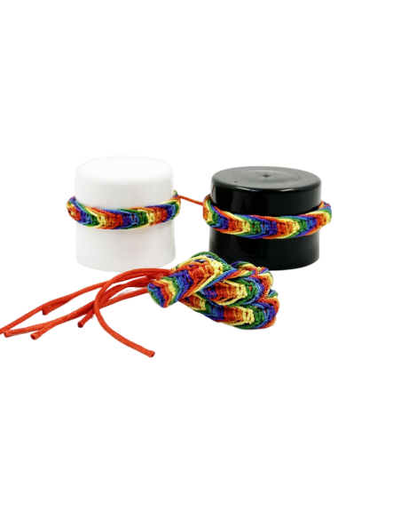 PRIDE - BRACELET FILS TRESSÉS DRAPEAU LGBT 1 