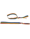 PRIDE - BRACCIALE CON SFERE IN ARGENTO CON BANDIERA LGBT 1 