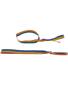 PRIDE - BRACCIALE CON SFERE IN ARGENTO CON BANDIERA LGBT 1 