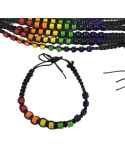 PRIDE - BRACELET BEADS LGBT FLAG 1 