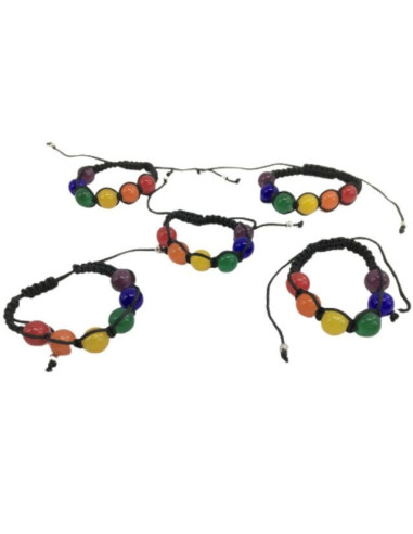 PRIDE - BRACELET GRANDE BALLE DRAPEAU LGBT 1 