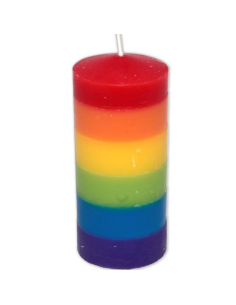 PRIDE - BIG CANDLE WITH LGBT FLAG 1 