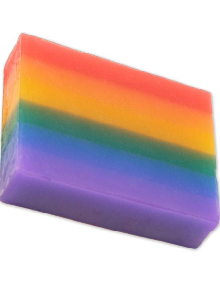 PRIDE - FRUITY SCENTED SHINY SOAP WITH WHITE CERAMIC SOAP DISH 1 