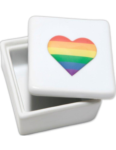 PRIDE - SQUARE SQUARE JEWELLERY BOX WITH LGBT HEART 1 