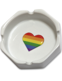 PRIDE - LARGE ORTHOGONAL ASHTRAY WITH THE LGBT FLAG 1 