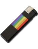 PRIDE - BRIQUET NOIR AVEC DRAPEAU LGBT 1 