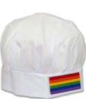 PRIDE - LGBT FLAG COOKS HAT WITH LGBT FLAG 1 