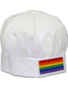 PRIDE - LGBT FLAG COOKS HAT WITH LGBT FLAG 1 