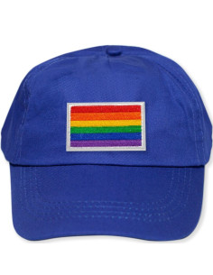 PRIDE - BLUE CAP WITH THE LGBT FLAG 1 