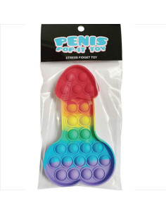 KHEPER GAMES - JOUET ANTI-STRESS POP-IT PENIS MULTICOLORE 1 